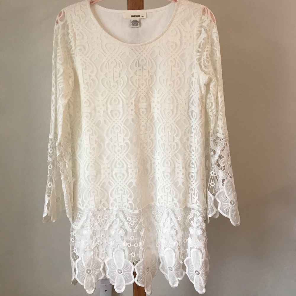 Sans Souci White Lace Dress